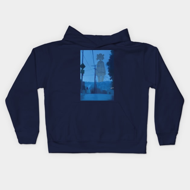 siren girl Kids Hoodie by harayamanawari